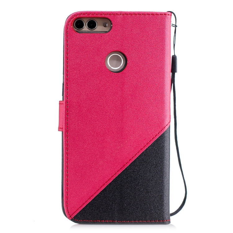 For Huawei Lmagine 7S Matching Color Frosted Texture Horizontal Flip PU Leather Case with Holder & Card Slots & Lanyard