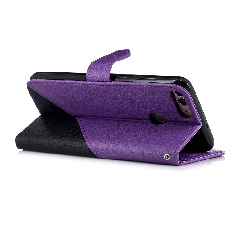 For Huawei Lmagine 7S Matching Color Frosted Texture Horizontal Flip PU Leather Case with Holder & Card Slots & Lanyard