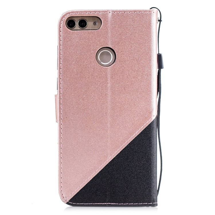 For Huawei Lmagine 7S Matching Color Frosted Texture Horizontal Flip PU Leather Case with Holder & Card Slots & Lanyard