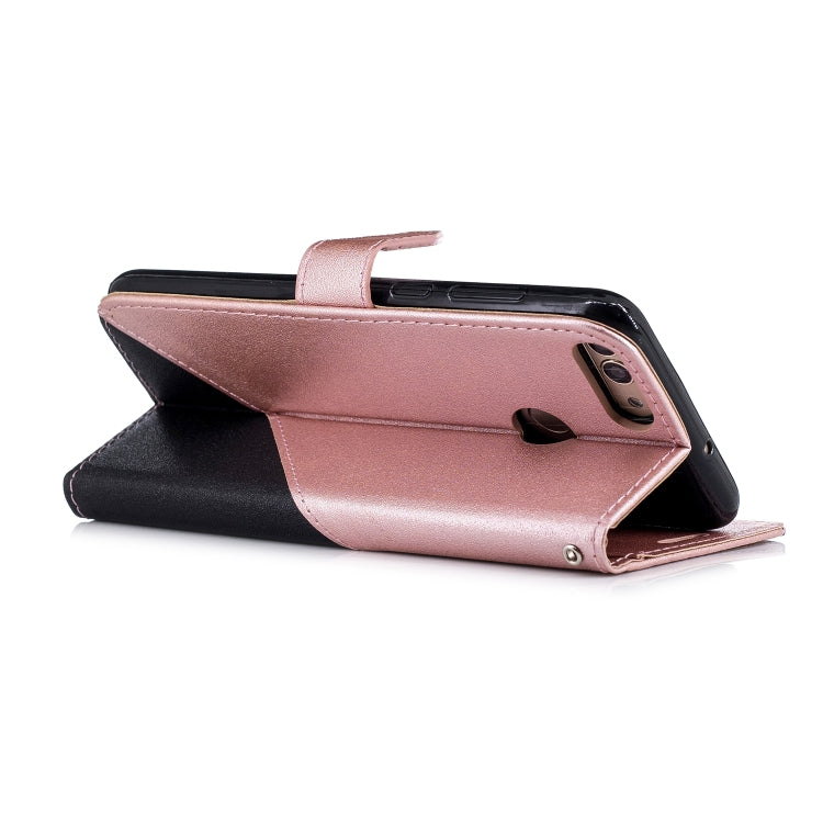 For Huawei Lmagine 7S Matching Color Frosted Texture Horizontal Flip PU Leather Case with Holder & Card Slots & Lanyard
