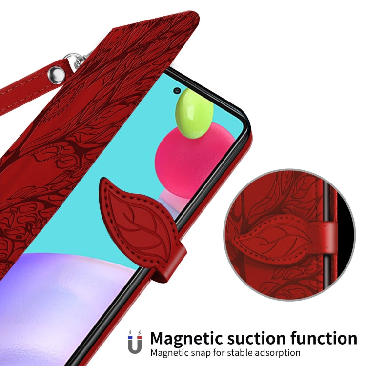 For Samsung Galaxy A33 5G Life of Tree Embossing Leather Phone Case