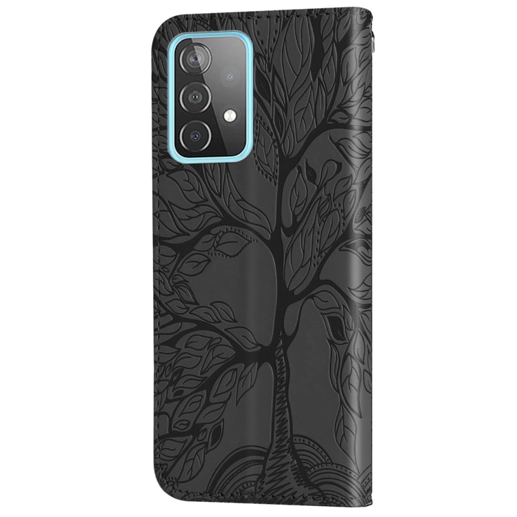 For Samsung Galaxy A33 5G Life of Tree Embossing Leather Phone Case