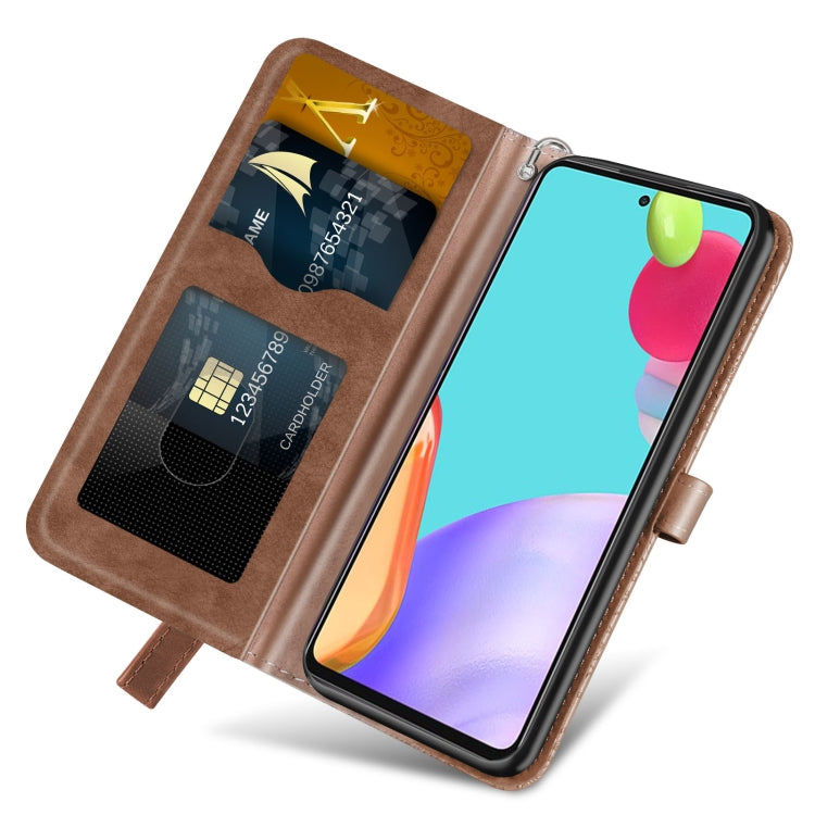 For Samsung Galaxy A33 5G Life of Tree Embossing Leather Phone Case