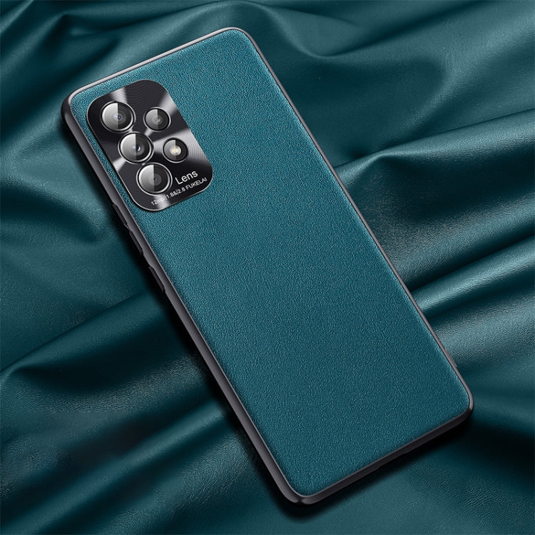 For Samsung Galaxy A52 5G / 4G Plain Skin Leather Phone Case