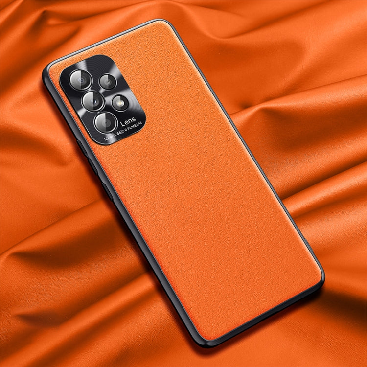 For Samsung Galaxy A72 5G / 4G Plain Skin Leather Phone Case
