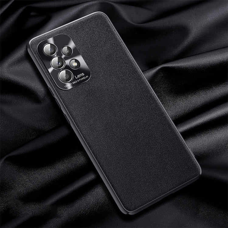 For Samsung Galaxy A72 5G / 4G Plain Skin Leather Phone Case
