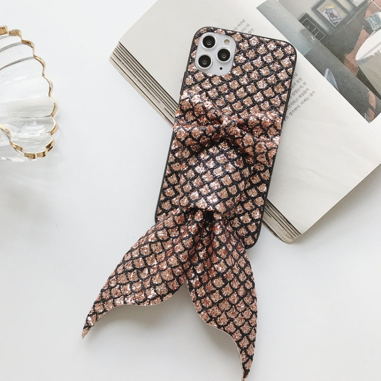 For iPhone 11 Mermaid Gem Pattern Glitter Powder TPU Case