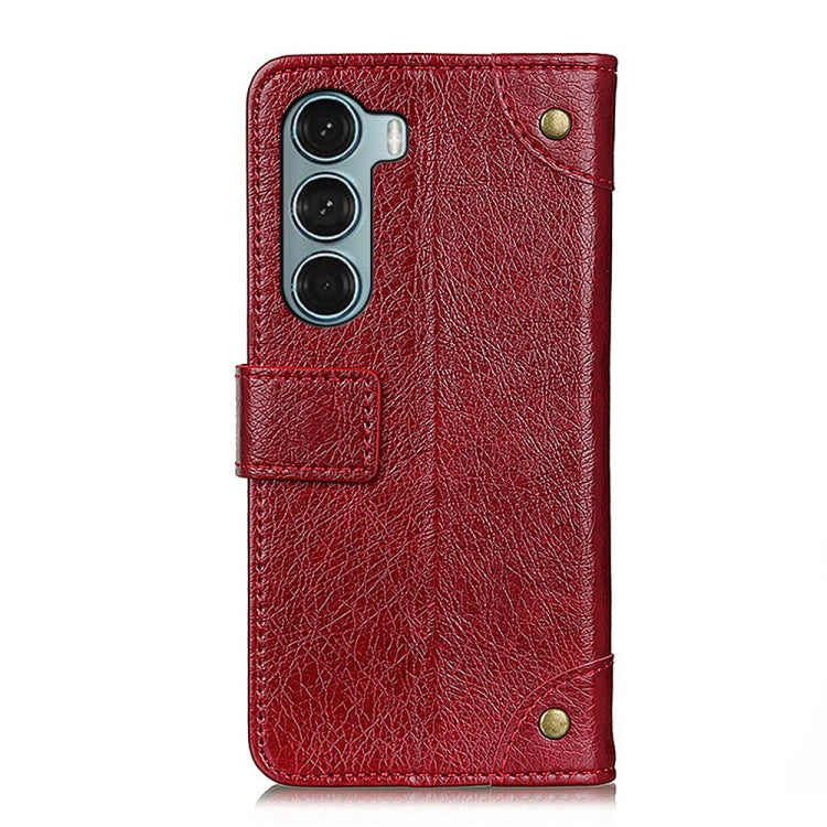 For Motorola Moto G200 5G/Edge S30 5G Copper Buckle Nappa Texture Horizontal Flip Leather Case