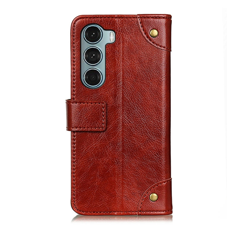 For Motorola Moto G200 5G/Edge S30 5G Copper Buckle Nappa Texture Horizontal Flip Leather Case