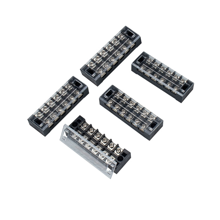 A4008 5 in 1 TB-2506 25A Double Row 6-position Fixed Power Screw Terminal
