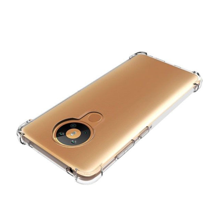 For Nokia 5.3 Shockproof Non-slip Thickening TPU Phone Case(Transparent)