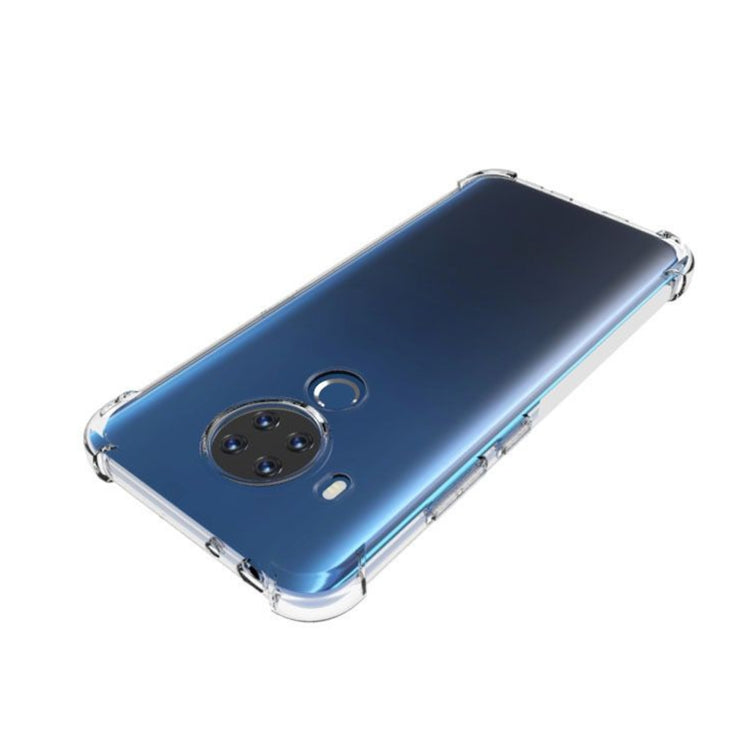 For Nokia 5.4 Shockproof Non-slip Thickening TPU Phone Case(Transparent)