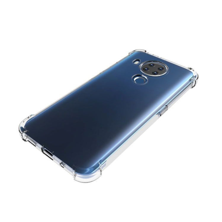 For Nokia 5.4 Shockproof Non-slip Thickening TPU Phone Case(Transparent)
