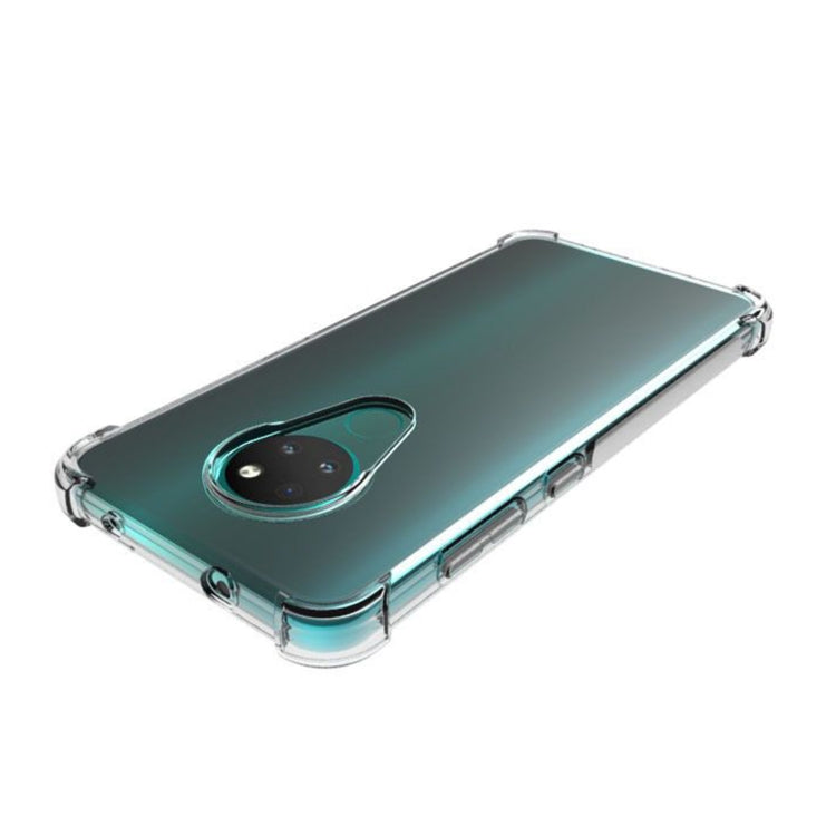 For Nokia 6.2 Shockproof Non-slip Thickening TPU Phone Case(Transparent)