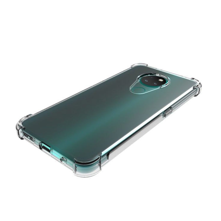 For Nokia 6.2 Shockproof Non-slip Thickening TPU Phone Case(Transparent)
