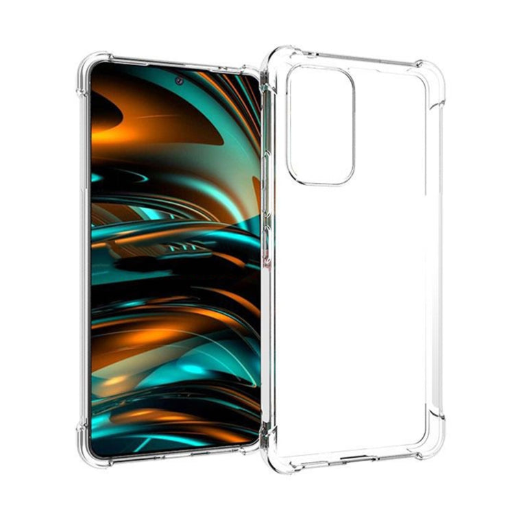 For Samsung Galaxy A53 Shockproof Non-slip Thickening TPU Phone Case(Transparent)