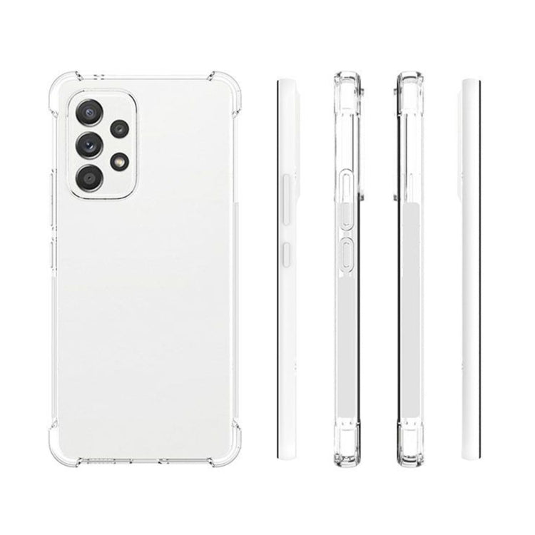 For Samsung Galaxy A53 Shockproof Non-slip Thickening TPU Phone Case(Transparent)
