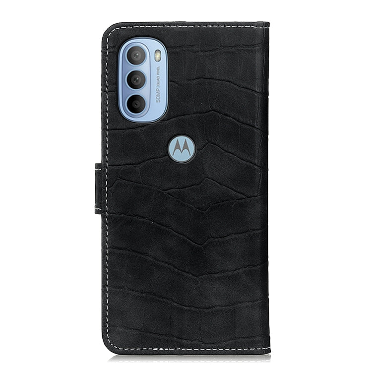 For Motorola Moto G31 5G / G41 5G Magnetic Crocodile Texture Horizontal Flip Leather Phone Case