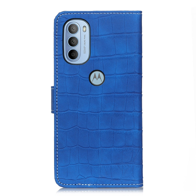 For Motorola Moto G31 5G / G41 5G Magnetic Crocodile Texture Horizontal Flip Leather Phone Case