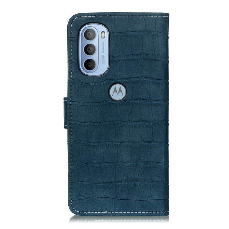 For Motorola Moto G31 5G / G41 5G Magnetic Crocodile Texture Horizontal Flip Leather Phone Case