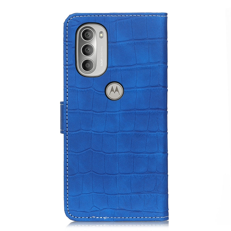 For Motorola Moto G51 5G Magnetic Crocodile Texture Horizontal Flip Leather Phone Case
