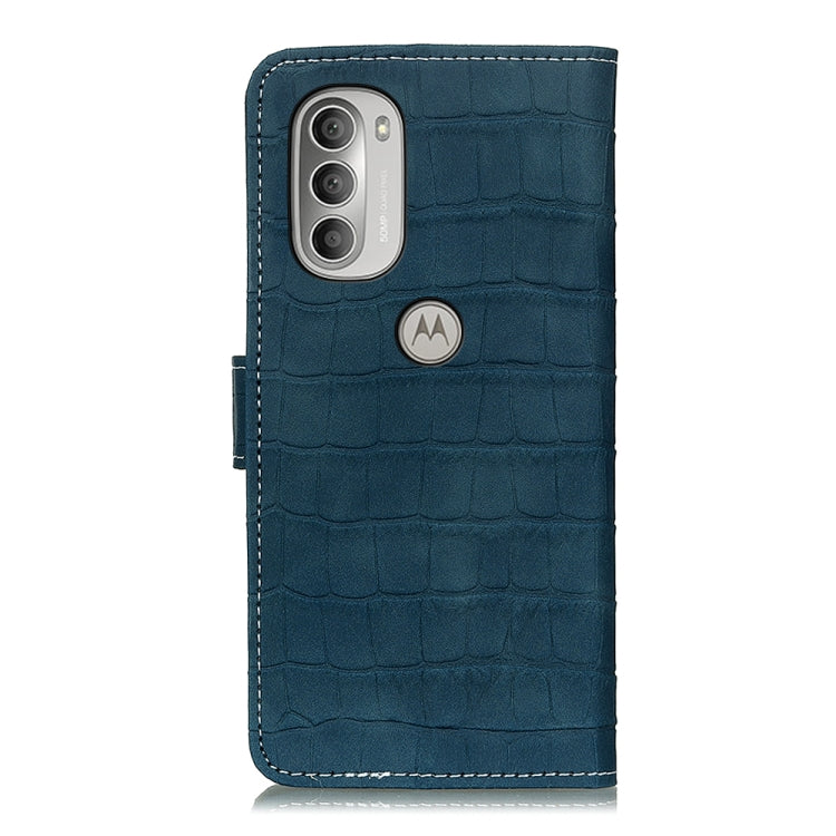 For Motorola Moto G51 5G Magnetic Crocodile Texture Horizontal Flip Leather Phone Case