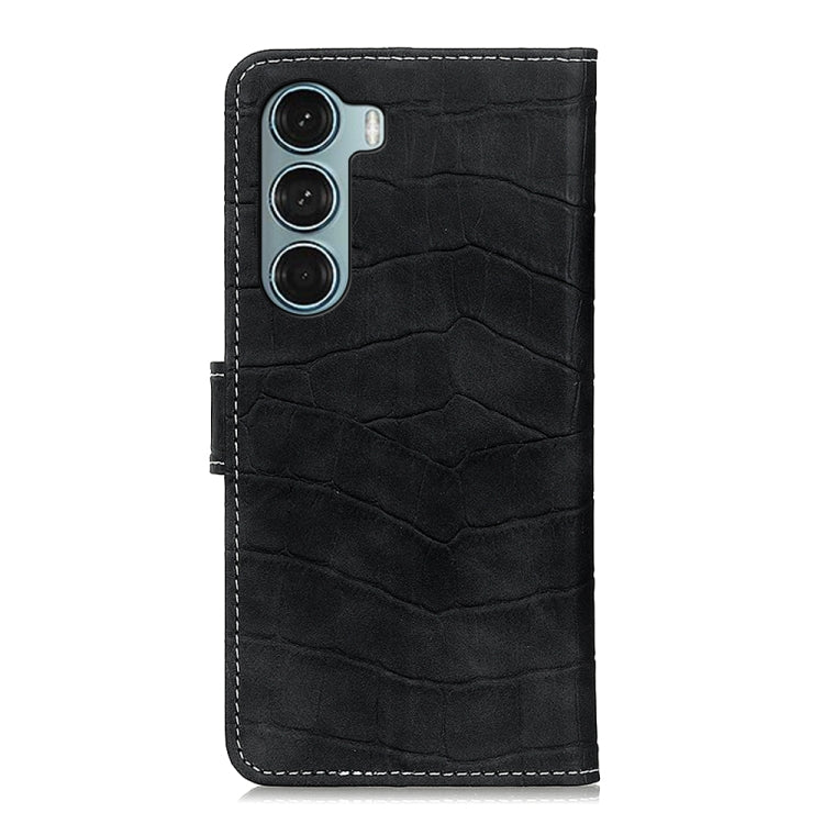 For Motorola Moto G200 5G/Edge S30 5G Magnetic Crocodile Texture Horizontal Flip Leather Phone Case