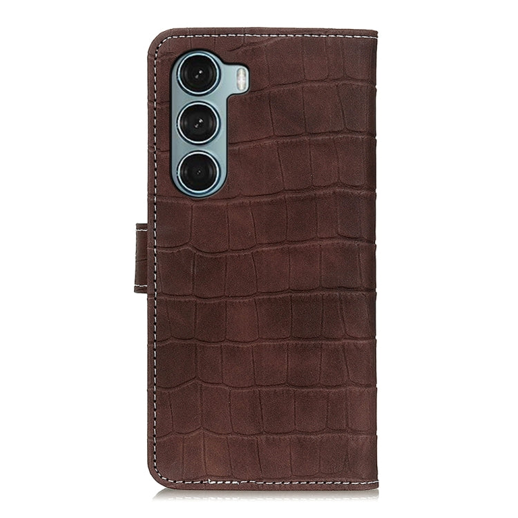 For Motorola Moto G200 5G/Edge S30 5G Magnetic Crocodile Texture Horizontal Flip Leather Phone Case