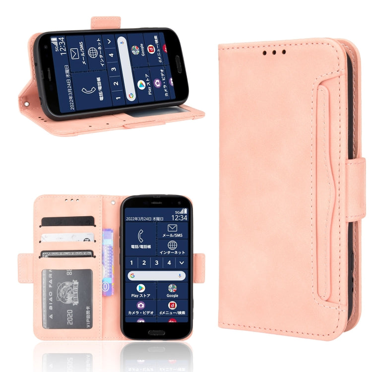 For Fujitsu Arrows F-52B JP Skin Feel Calf Pattern Leather Phone Case