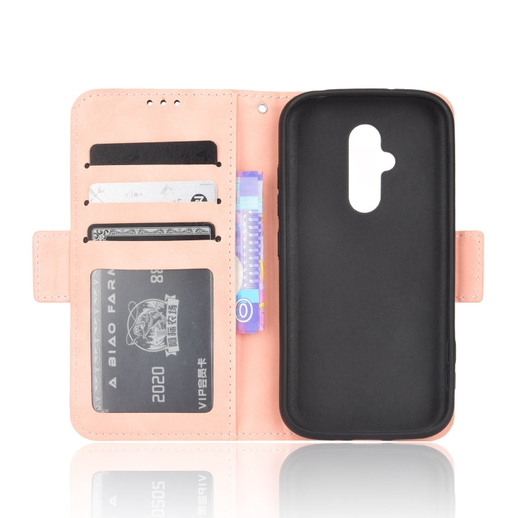 For Fujitsu Arrows F-52B JP Skin Feel Calf Pattern Leather Phone Case