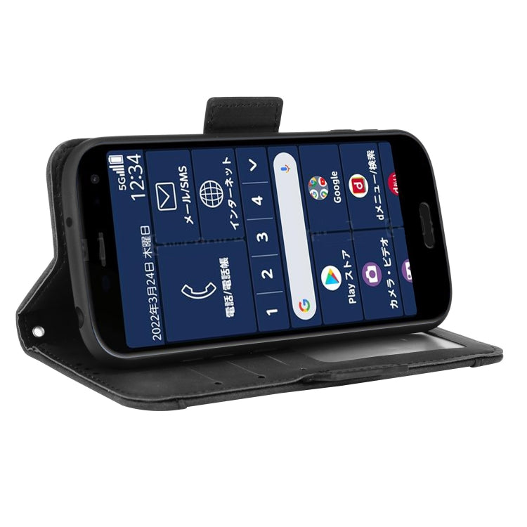 For Fujitsu Arrows F-52B JP Skin Feel Calf Pattern Leather Phone Case