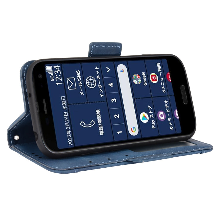 For Fujitsu Arrows F-52B JP Skin Feel Calf Pattern Leather Phone Case