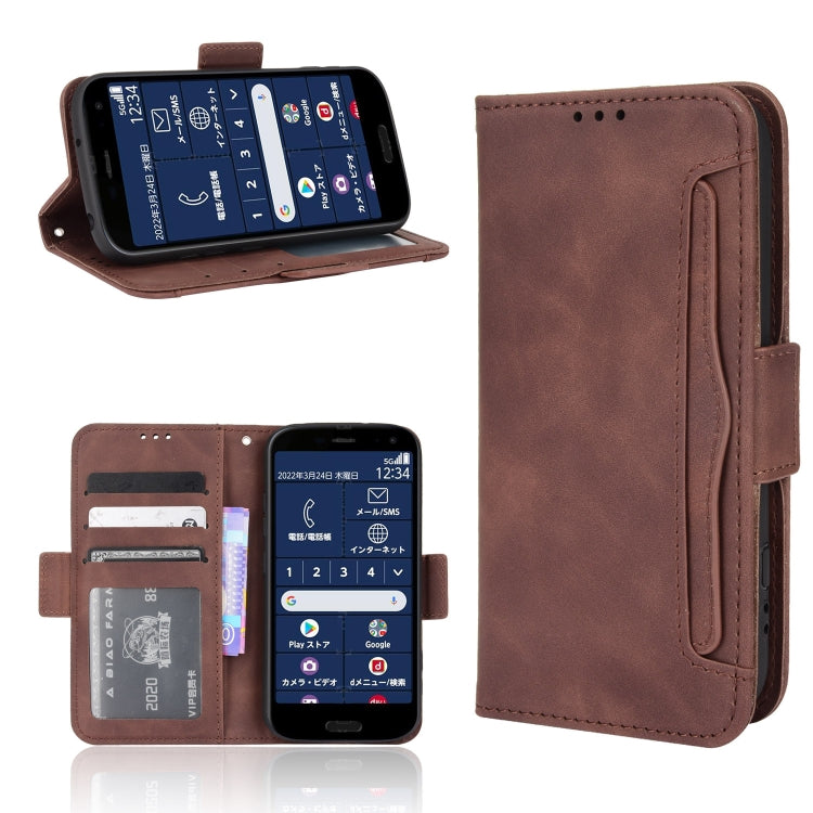 For Fujitsu Arrows F-52B JP Skin Feel Calf Pattern Leather Phone Case