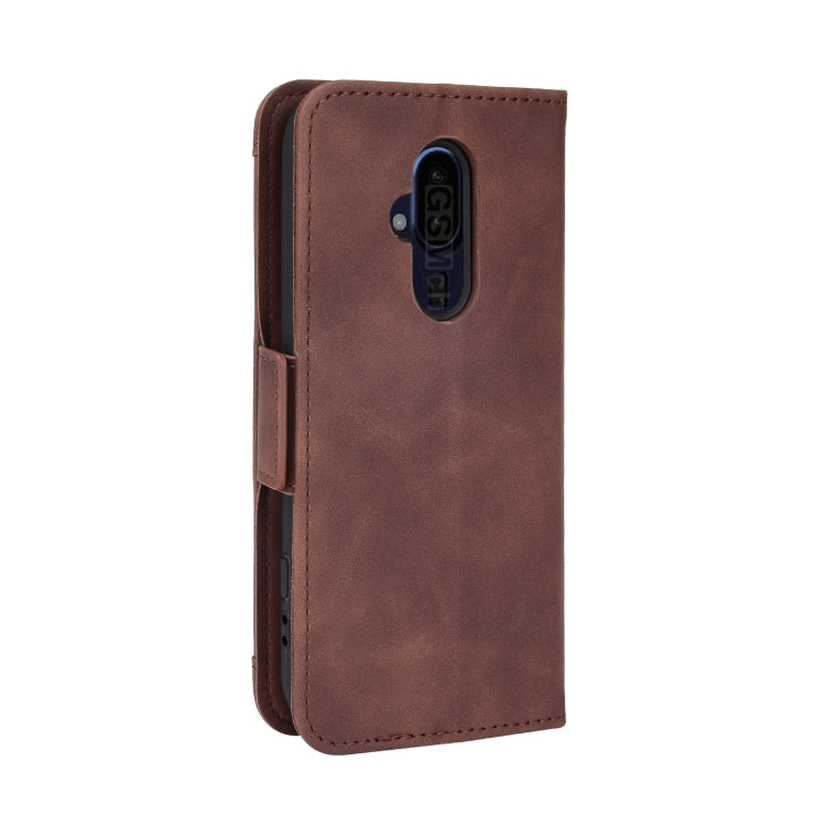 For Fujitsu Arrows F-52B JP Skin Feel Calf Pattern Leather Phone Case