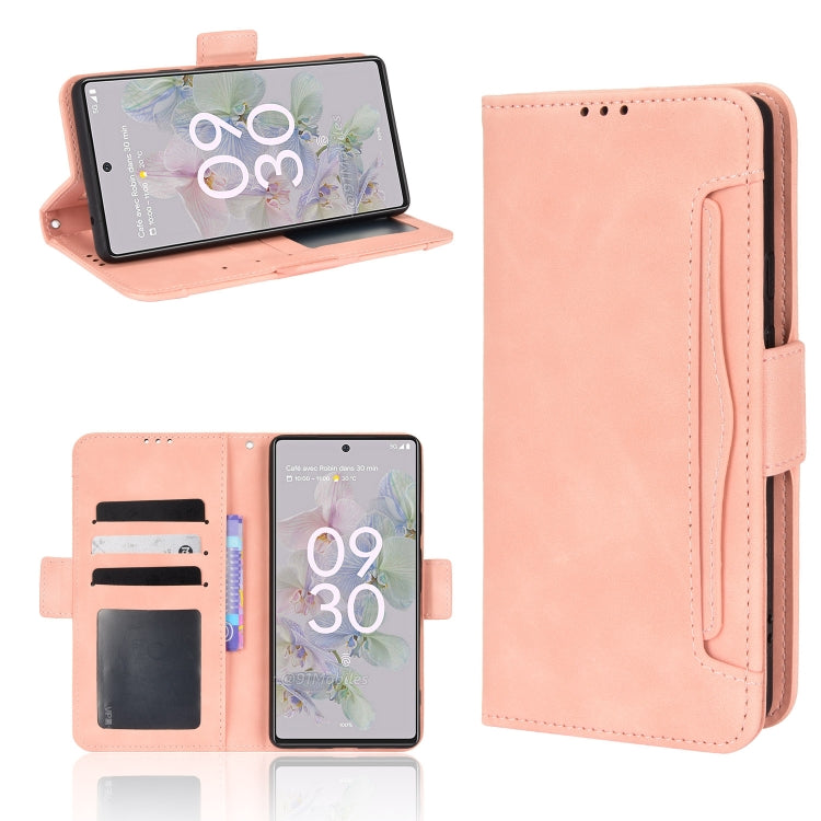 For Google Pixel 6a Skin Feel Calf Pattern Leather Phone Case