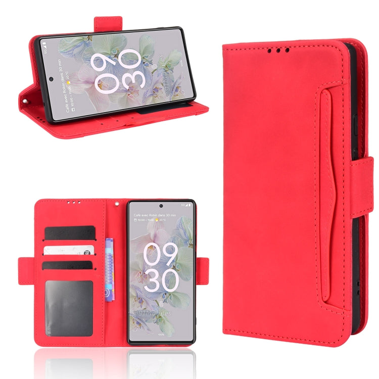 For Google Pixel 6a Skin Feel Calf Pattern Leather Phone Case