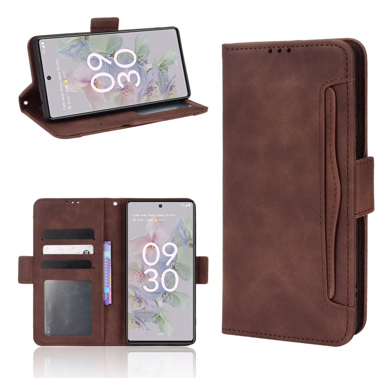 For Google Pixel 6a Skin Feel Calf Pattern Leather Phone Case