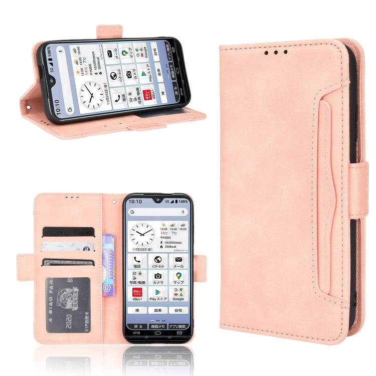 For Kyocera KY-51B Skin Feel Calf Pattern Leather Phone Case