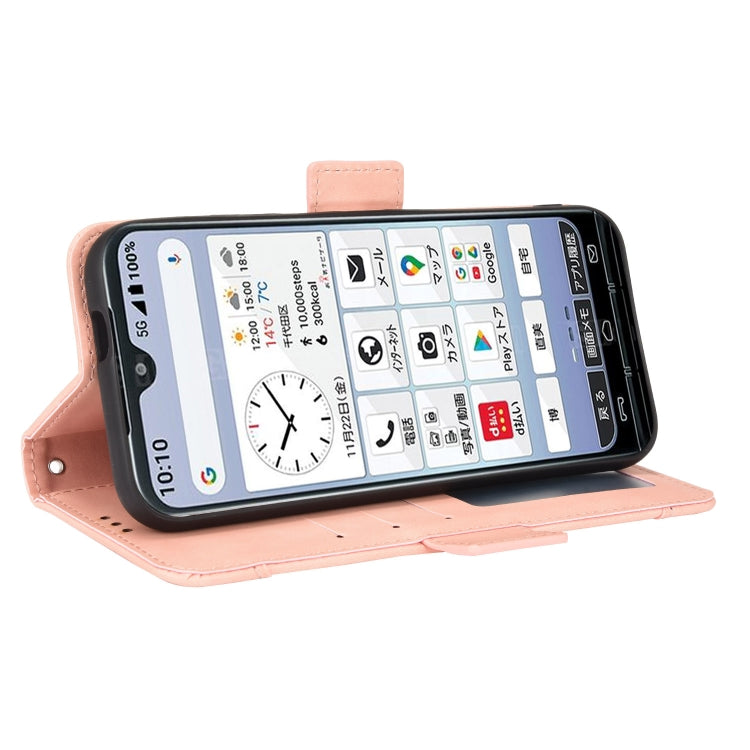 For Kyocera KY-51B Skin Feel Calf Pattern Leather Phone Case