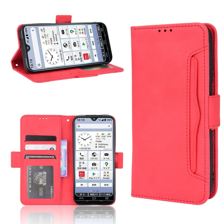 For Kyocera KY-51B Skin Feel Calf Pattern Leather Phone Case