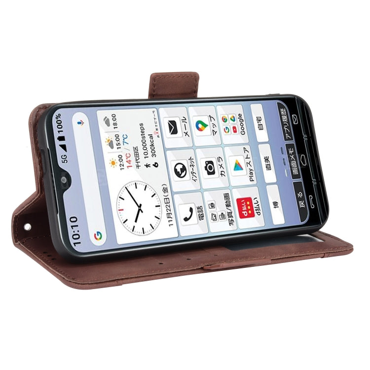 For Kyocera KY-51B Skin Feel Calf Pattern Leather Phone Case