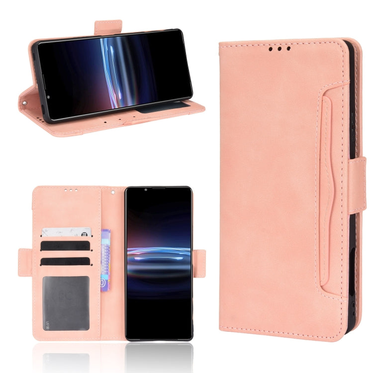 For Sony Xperia Pro-I Skin Feel Calf Pattern Leather Phone Case