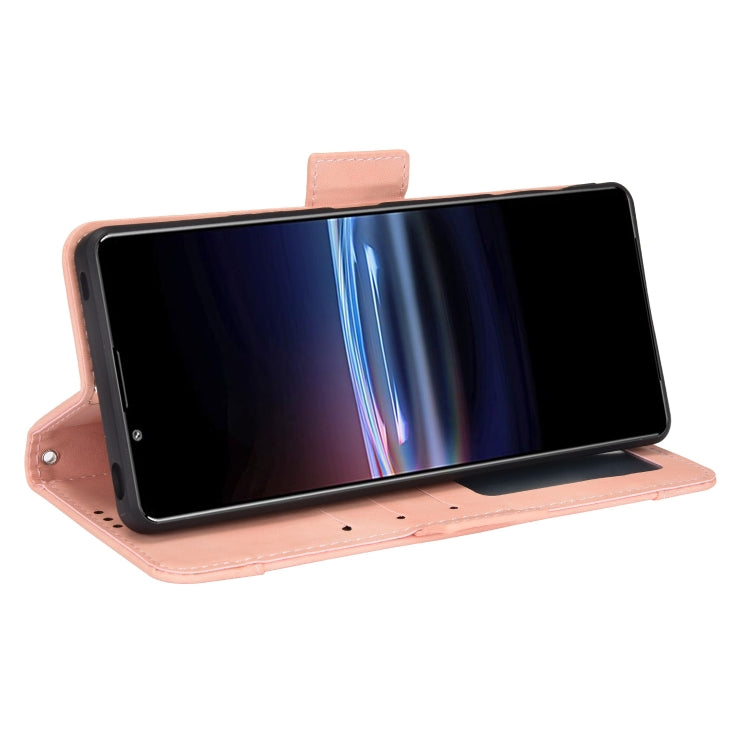 For Sony Xperia Pro-I Skin Feel Calf Pattern Leather Phone Case