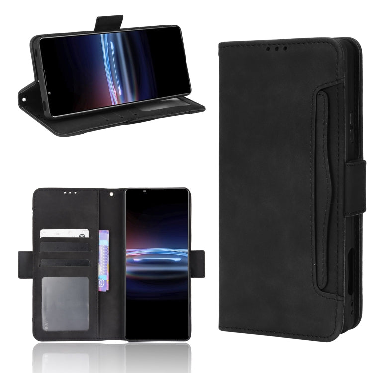 For Sony Xperia Pro-I Skin Feel Calf Pattern Leather Phone Case