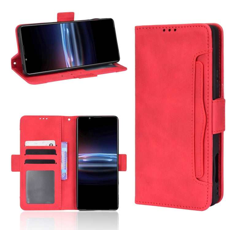 For Sony Xperia Pro-I Skin Feel Calf Pattern Leather Phone Case
