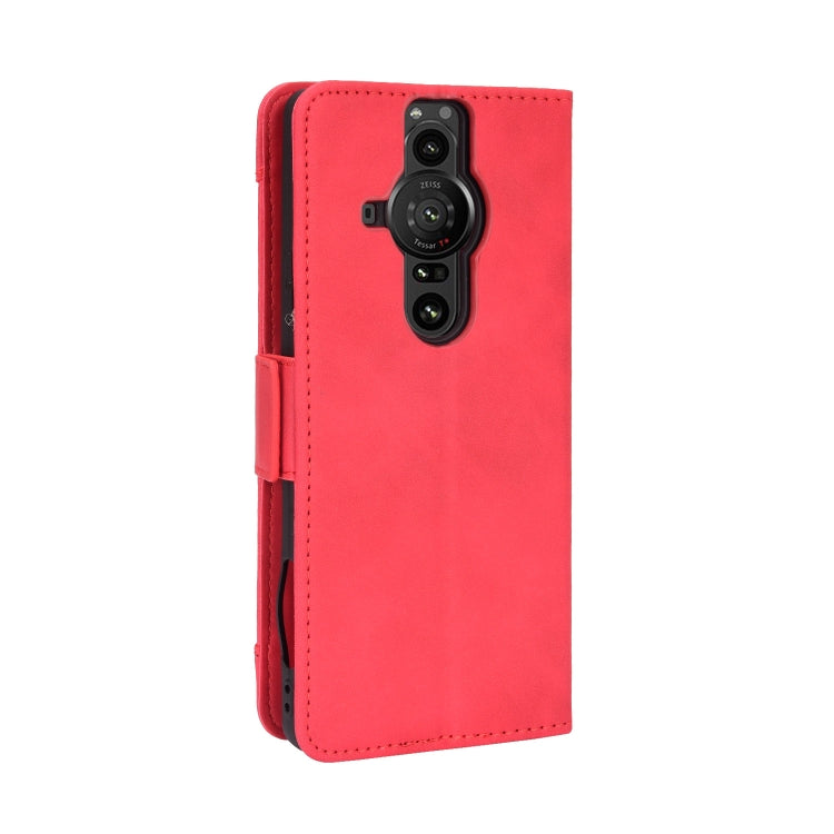For Sony Xperia Pro-I Skin Feel Calf Pattern Leather Phone Case