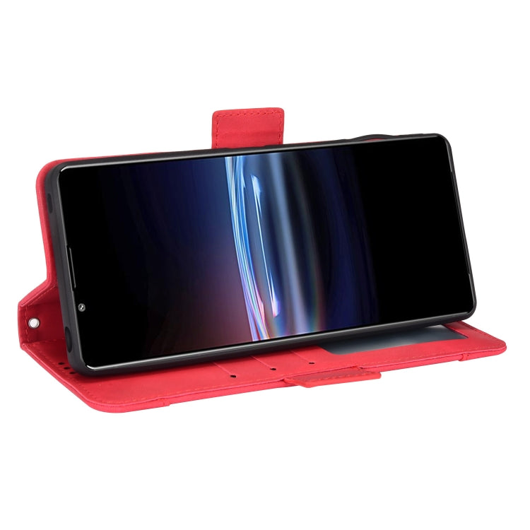 For Sony Xperia Pro-I Skin Feel Calf Pattern Leather Phone Case