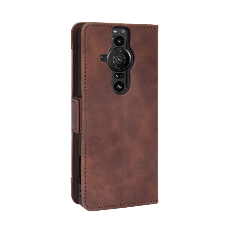 For Sony Xperia Pro-I Skin Feel Calf Pattern Leather Phone Case