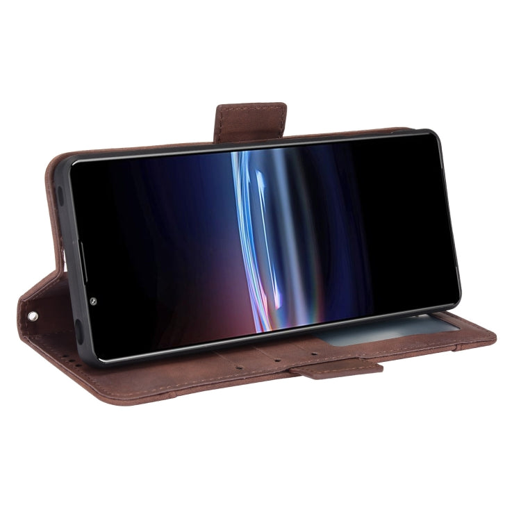 For Sony Xperia Pro-I Skin Feel Calf Pattern Leather Phone Case