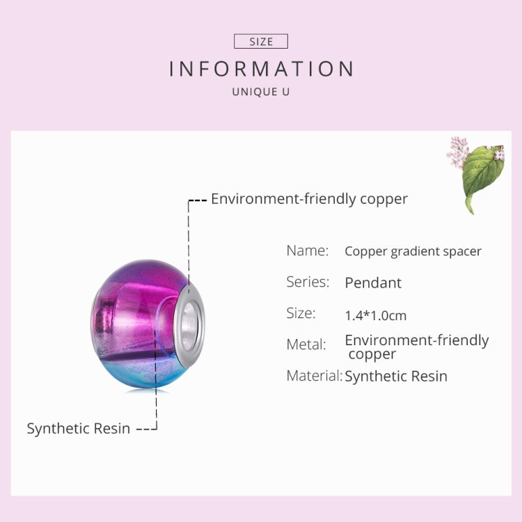 Gradient Resin Beads DIY Bracelet Necklace Accessories